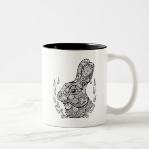 Tasse 2 Couleurs Chef inspiré de lapin en guirlande