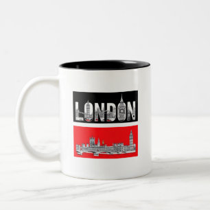 TASSE 2 COULEURS CHEMISE LONDRES NOUVEAU TEE DESIGNER DE MODE