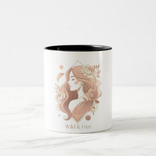 Tasse 2 Couleurs Chemise pour femmes avec esthétique sauvage et lib