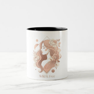 Tasse 2 Couleurs Chemise pour femmes avec esthétique sauvage et lib