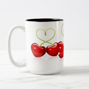 Tasse 2 Couleurs Cherry Heart