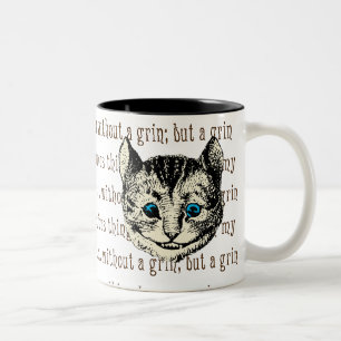 Tasse 2 Couleurs Cheshire Cat - Vintage Alice au pays des merveille