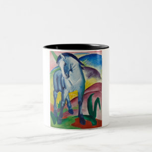 Tasse 2 Couleurs Cheval bleu (animal mignon) (par Marc Franz)