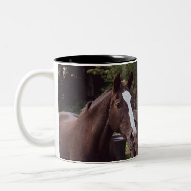 Tasse 2 Couleurs Cheval de sang chaud néerlandais - Tina (Gauche)