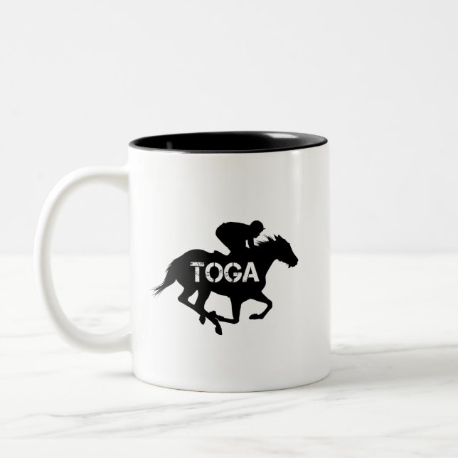 Tasse 2 Couleurs Cheval d'emballage de Saratoga Springs (Gauche)