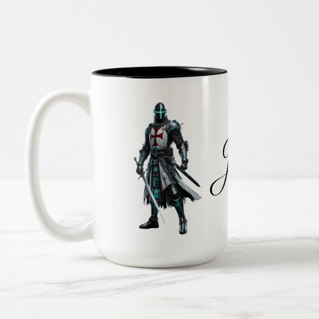 Tasse 2 Couleurs Chevalier (Gauche)