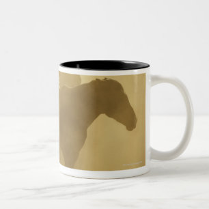 Tasse 2 Couleurs Chevaux dans le corral