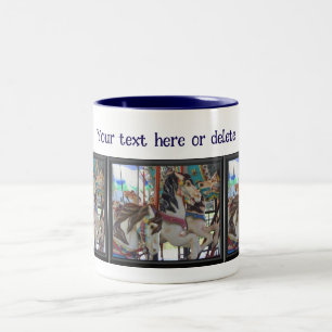 Tasse 2 Couleurs Chevaux de carrousel Silent Prancers Personnalisés