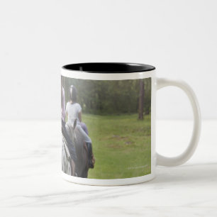 Tasse 2 Couleurs Chevaux d'équitation de petites filles