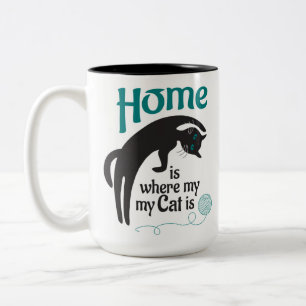 Tasse 2 Couleurs Chez moi, où est mon chat