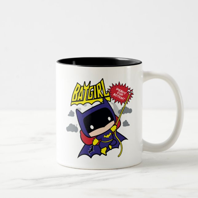 Tasse 2 Couleurs Chibi Batgirl Prêt Pour L'Action (Droit)