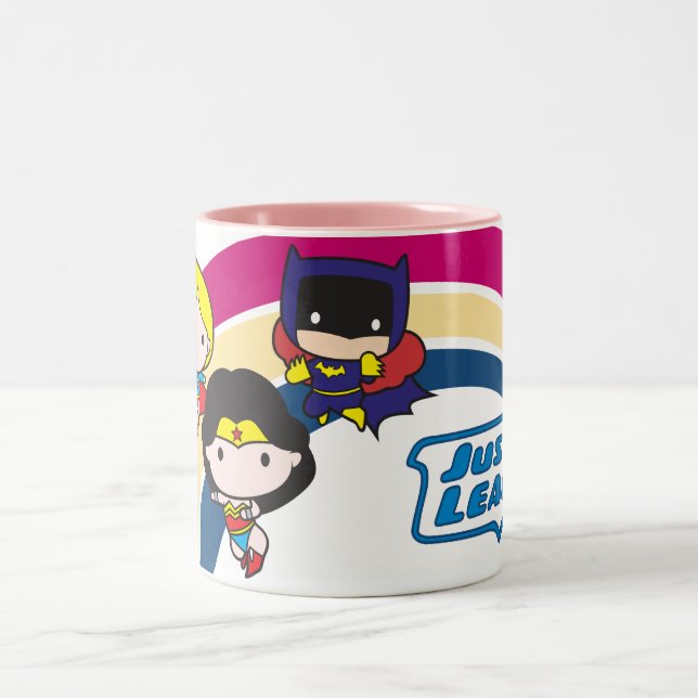 Tasse 2 Couleurs Chibi Justice League Rainbow (Centre)