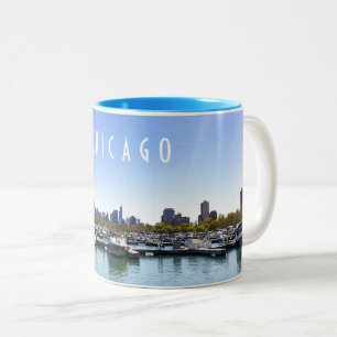 Tasse 2 Couleurs Chicago Skyline Diversey Harbour