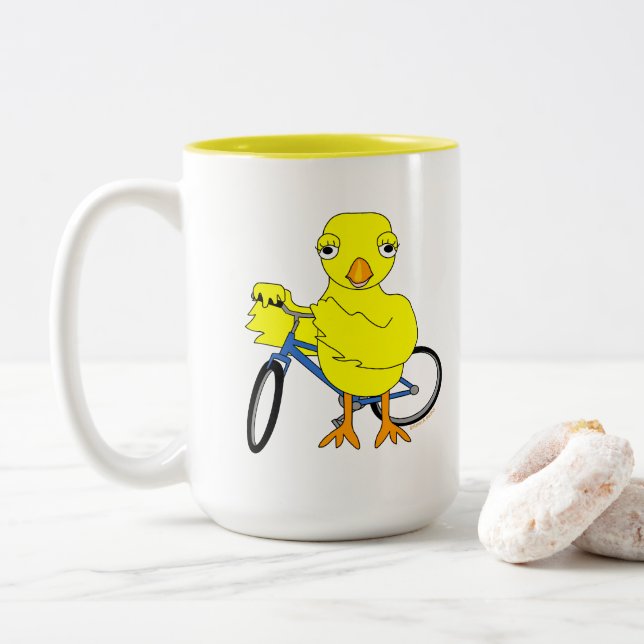 Tasse 2 Couleurs Chick (Avec donut)