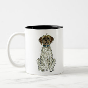 Tasse 2 Couleurs Chien à griffon À poils durs WPG