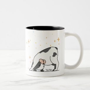 Tasse 2 Couleurs Chien - Chien de Yoga mignon Pour Amoureux des chi