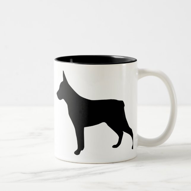 Tasse 2 Couleurs Chien courtaud de bétail de queue (Droit)