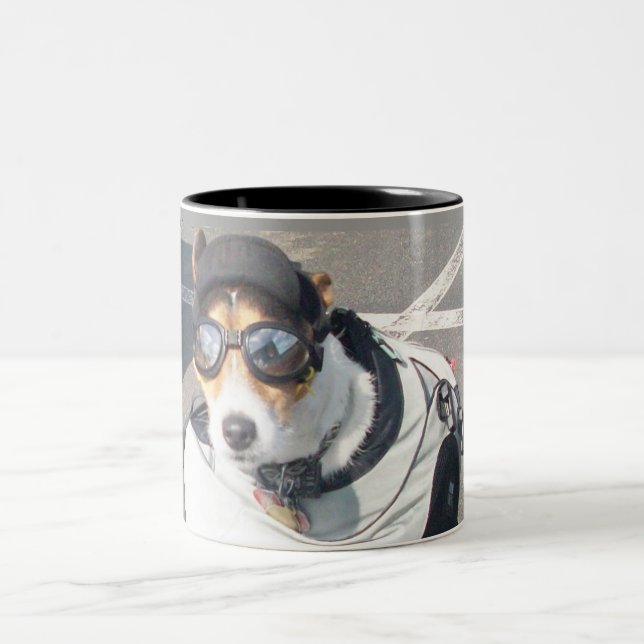 Tasse 2 Couleurs Chien de porc (Centre)