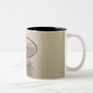 Tasse 2 Couleurs Chien de Terrier utilisant le collier protecteur,