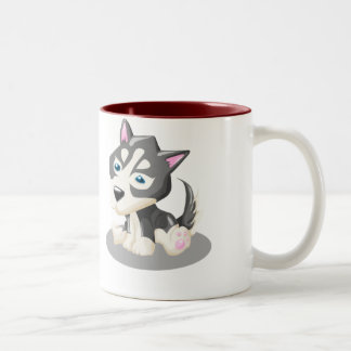 Tasse 2 Couleurs Chien de traîneau de Chisai -
