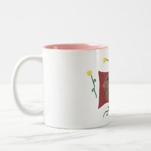 Tasse 2 Couleurs Chien endormi, Chien roux français