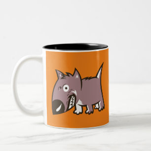 Tasse 2 Couleurs Chien idiot