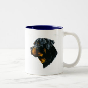 Tasse 2 Couleurs chien-rottweiler