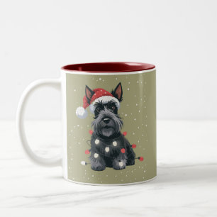 Tasse 2 Couleurs Chiens Scottie Terrier Écossais Noël Chien Maman 