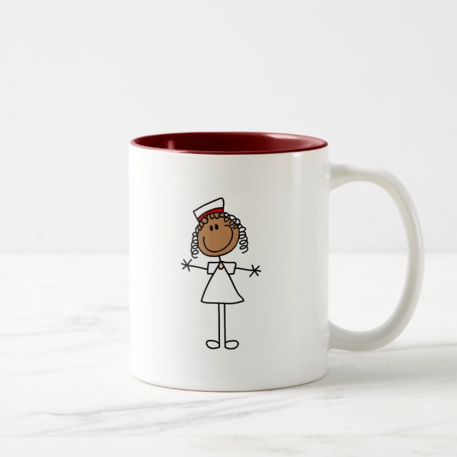 Tasse 2 Couleurs Chiffre T-shirts et cadeaux de bâton (Droit)