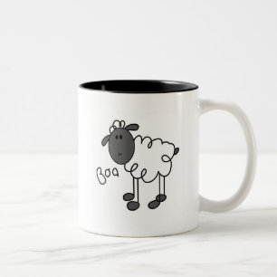 Tasse 2 Couleurs Chiffre T-shirts et cadeaux de bâton de moutons