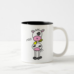 Tasse 2 Couleurs Chiffre T-shirts et cadeaux de bâton de vache