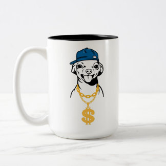 Tasse 2 Couleurs Chihuahua de hip hop cool