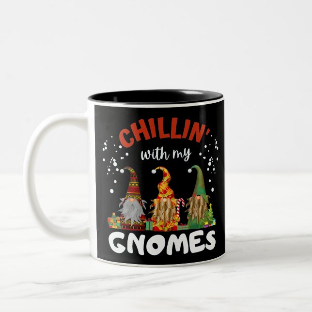 Tasse 2 Couleurs Chillin Avec Mes Gnomes Noël (Gauche)