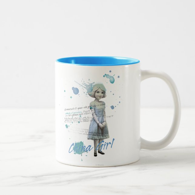 Tasse 2 Couleurs Chinoise fille 2 (Droit)