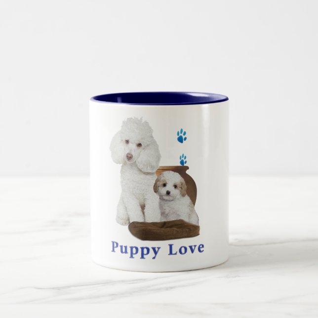 Tasse 2 Couleurs Chiot (Centre)