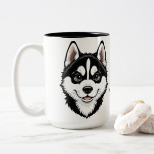 Tasse 2 Couleurs Chiot chou chicot chiche de Sibérie