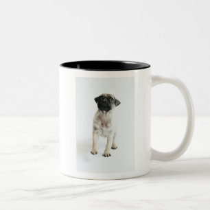 Tasse 2 Couleurs Chiot mignon de carlin