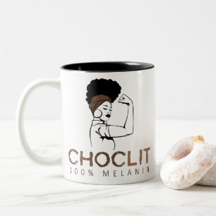 Tasse 2 Couleurs Choclit femme noire forte