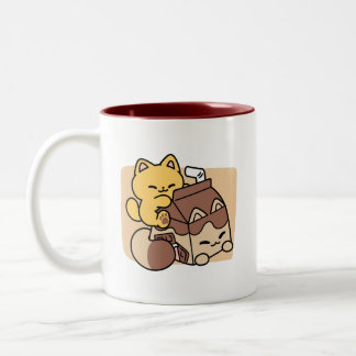 Tasse 2 Couleurs Chocolat au Lait en Sirotant la Félicité – Nourrit