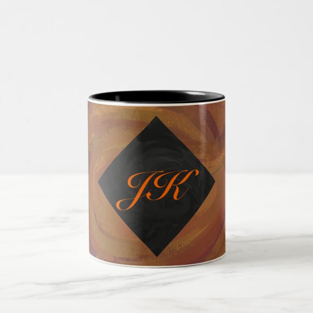 Tasse 2 Couleurs Chocolat Carmel Swirl (Centre)