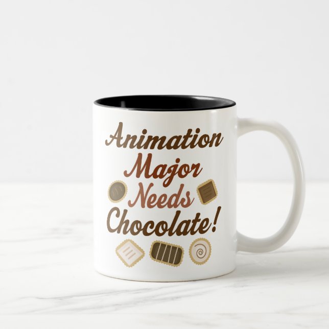Tasse 2 Couleurs Chocolat principal d'animation (Droit)