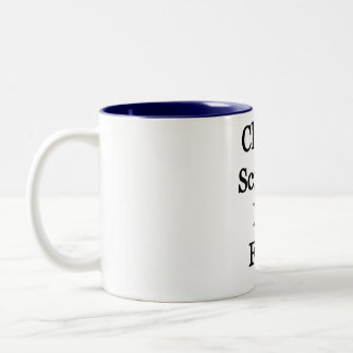 Tasse 2 Couleurs Choisir la science, pas la foi