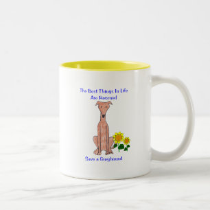 Tasse 2 Couleurs Choses de faon de lévrier les meilleures dans la