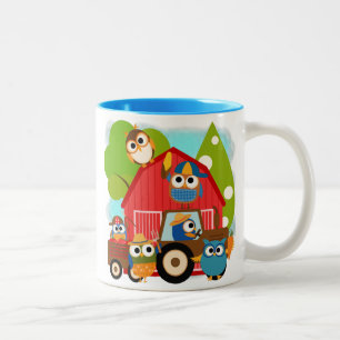 Tasse 2 Couleurs Chouettes