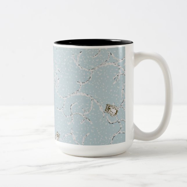 Tasse 2 Couleurs Chouettes pour bébés sur les membres de neige hive (Droit)