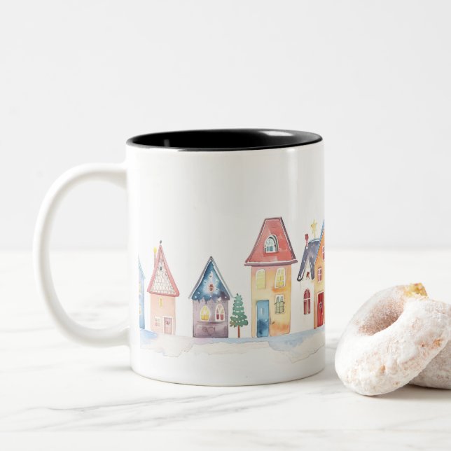 Tasse 2 Couleurs  Christmas (Avec donut)