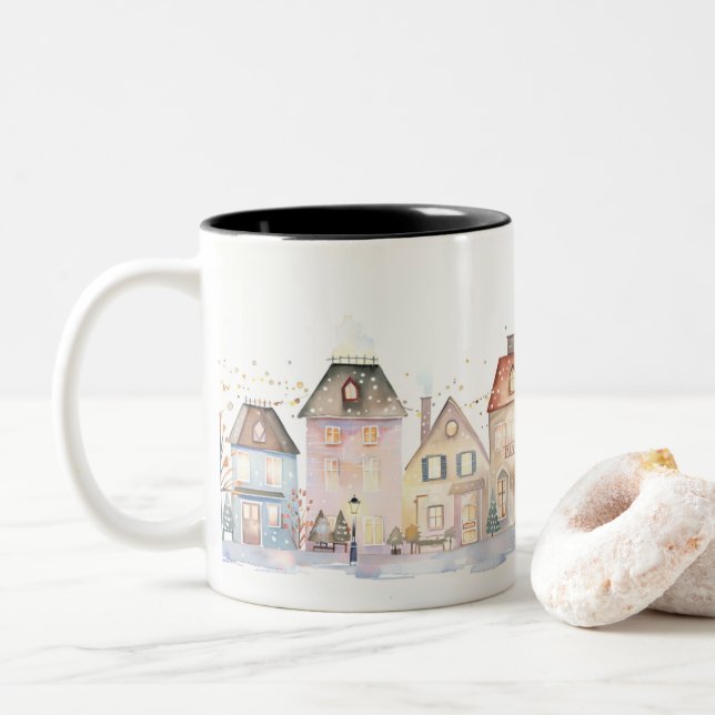Tasse 2 Couleurs  Christmas (Avec donut)