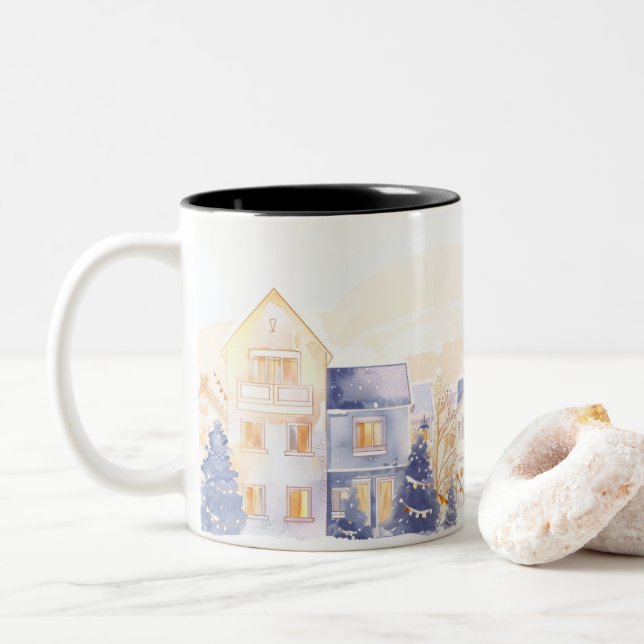 Tasse 2 Couleurs  Christmas (Avec donut)