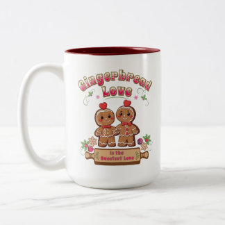 Tasse 2 Couleurs Christmas Gingerbread Log