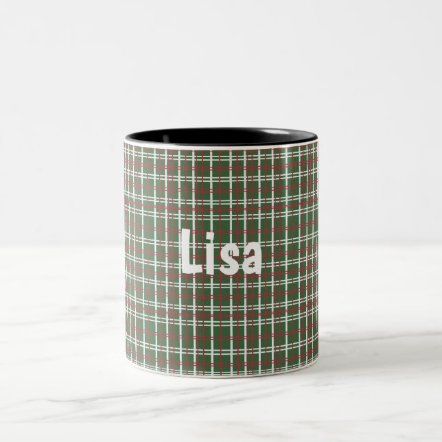 Tasse 2 Couleurs Christmas plaid (Centre)